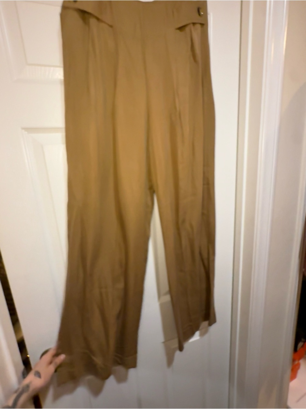 Women’s Banana Republic Wide Leg Dress Pants- High Waisted Camel